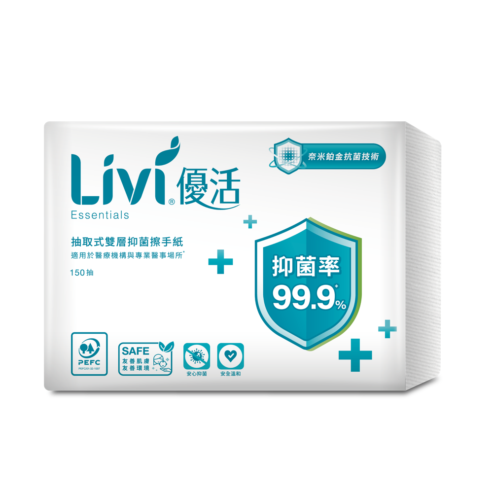 擦手紙・雙層抑菌(36)實際商品包裝