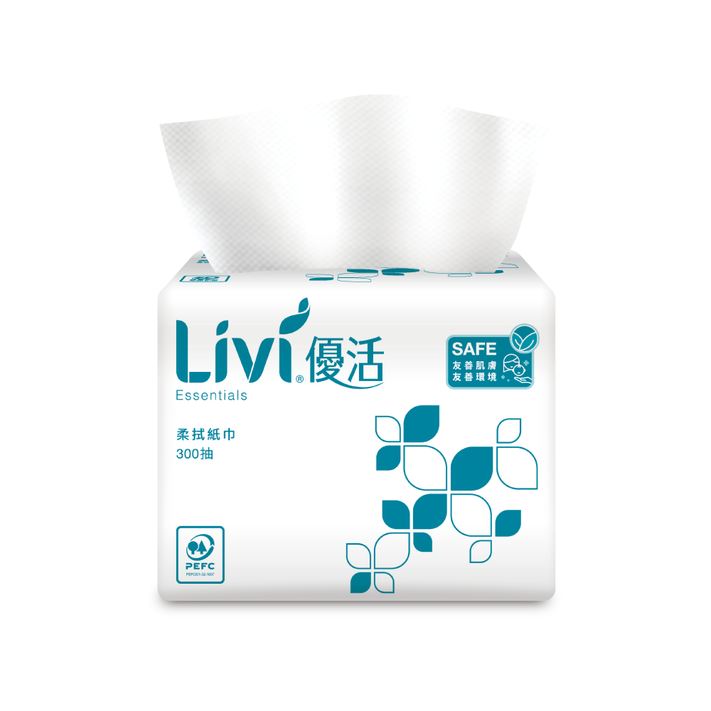 抽取式紙巾實際商品包裝